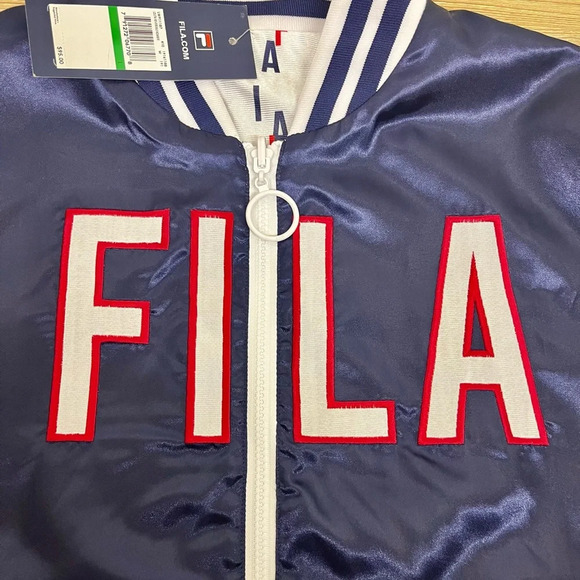 FILA Lolita Reversible Bomber Jacket Women's Large - Picture 4 of 9